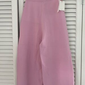 Pink Wide-Leg Pants